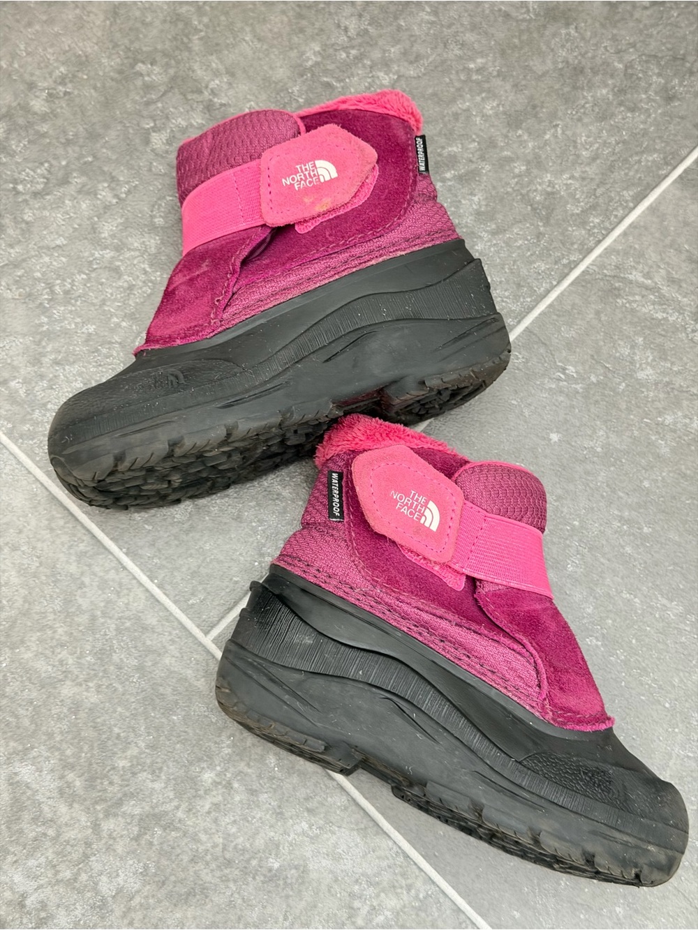 The North Face Kids Pink and Magenta Insulated Snow Boots
